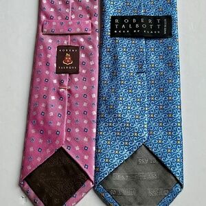 2 Robert Talbott lovely silk ties made in USA 🇺🇸